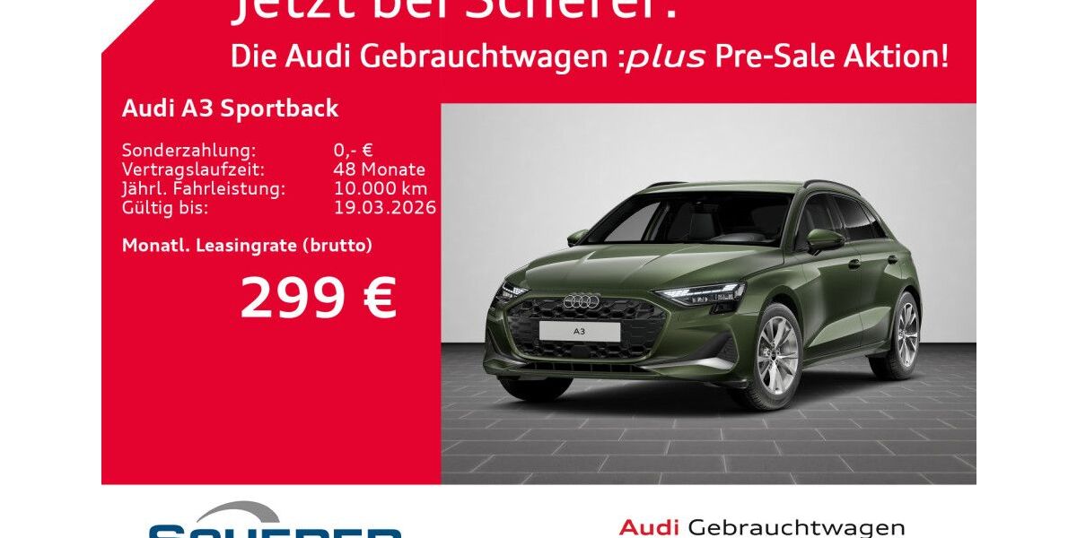 Audi A3 6.335 km 32.849 &euro; Mannheim 68309