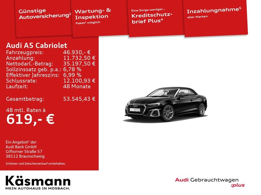 Audi A5 25.362 km 46.930 € Mosbach 74821