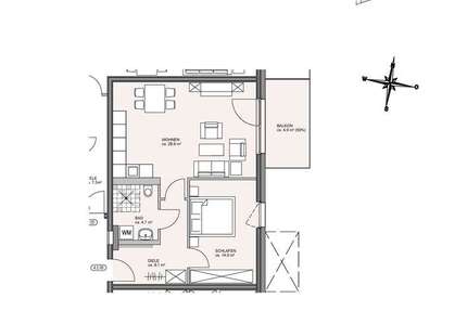Wohnung zum Mieten in Speyer 405,96 € 59.7 m²