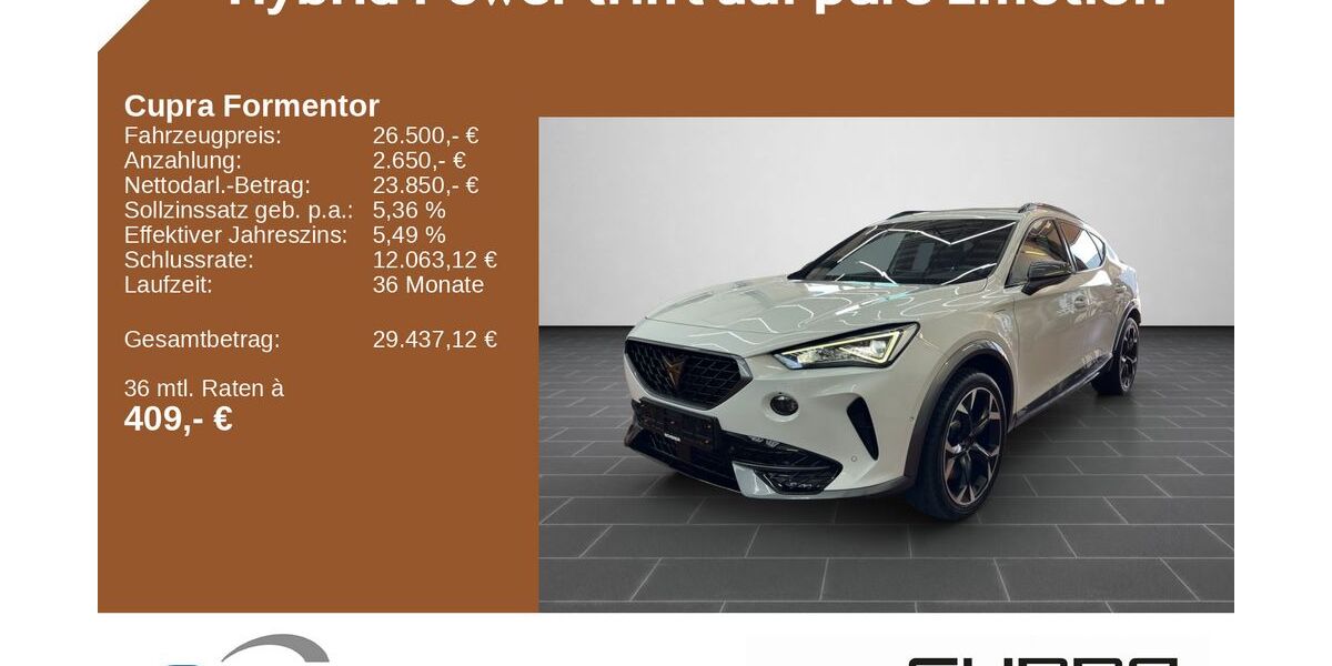 Cupra Formentor 84.745 km 25.400 &euro; Ladenburg 68526