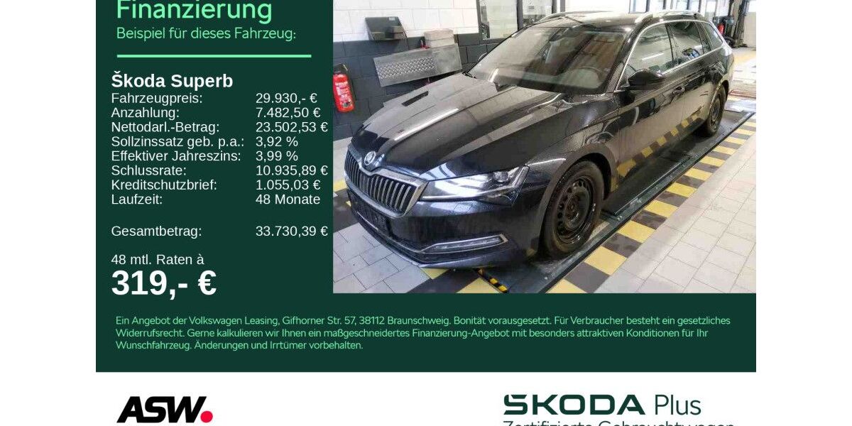 Skoda Superb 87.800 km 28.730 &euro; Sinsheim 74889