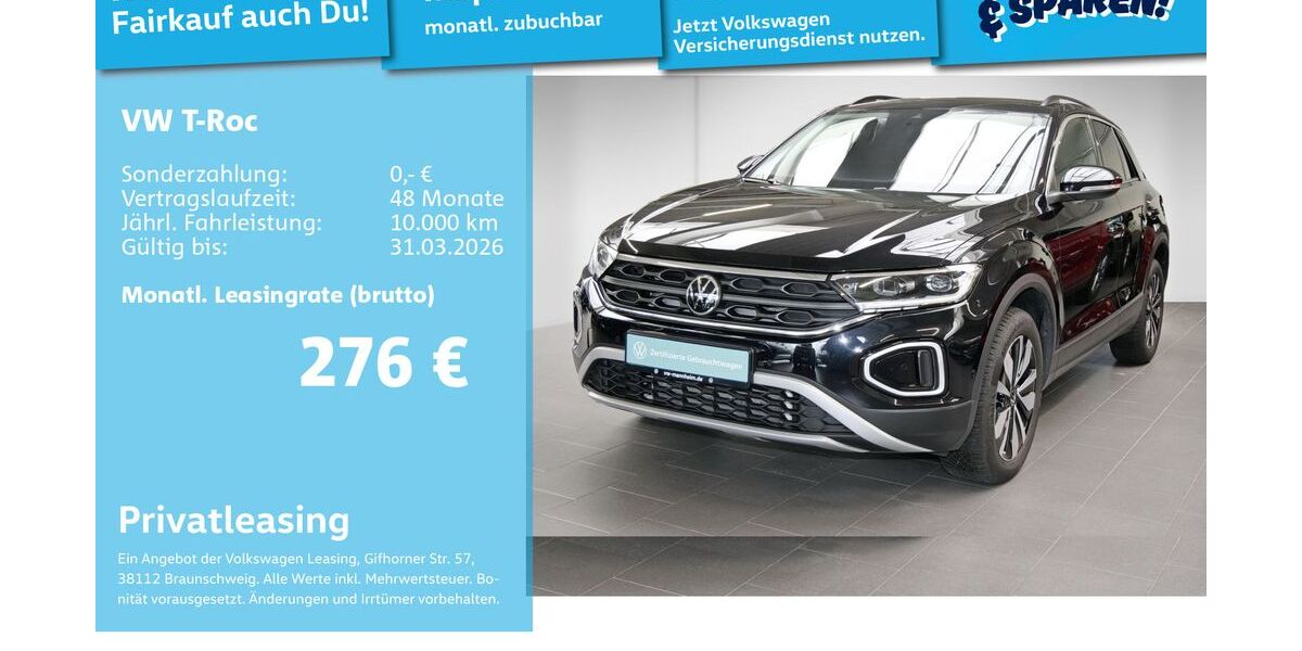 VW T-Roc 28.606 km 27.910 &euro; Mannheim 68309