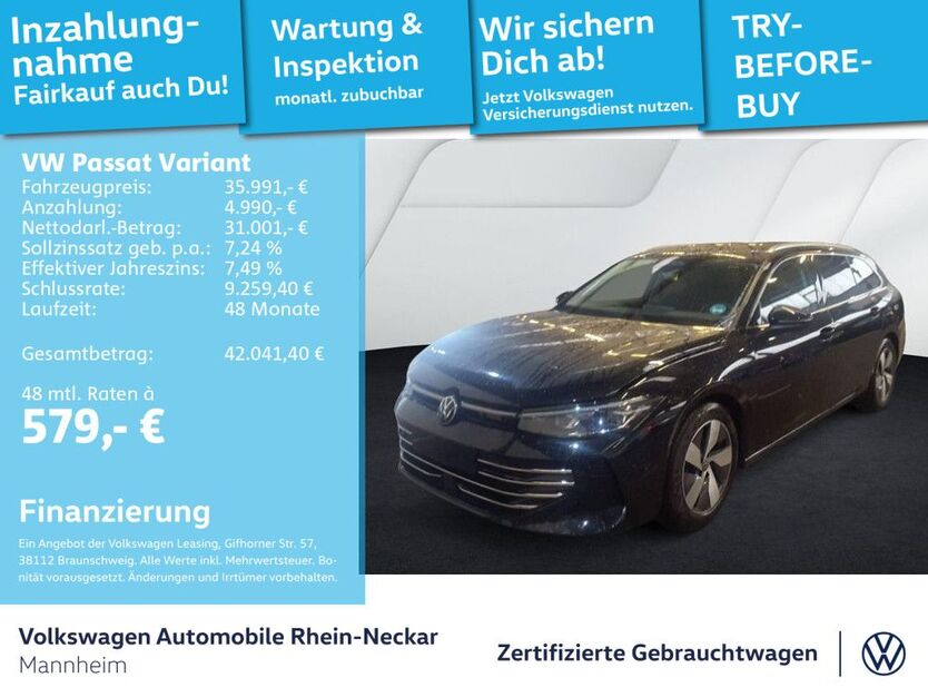 VW Passat Variant 27.215 km 35.492 € Mannheim 68309