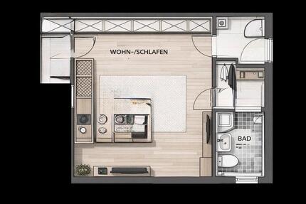 Wohnung Östringen - 1 Zimmer, 29 m&sup2;, 550&euro; | Angebot:25554086