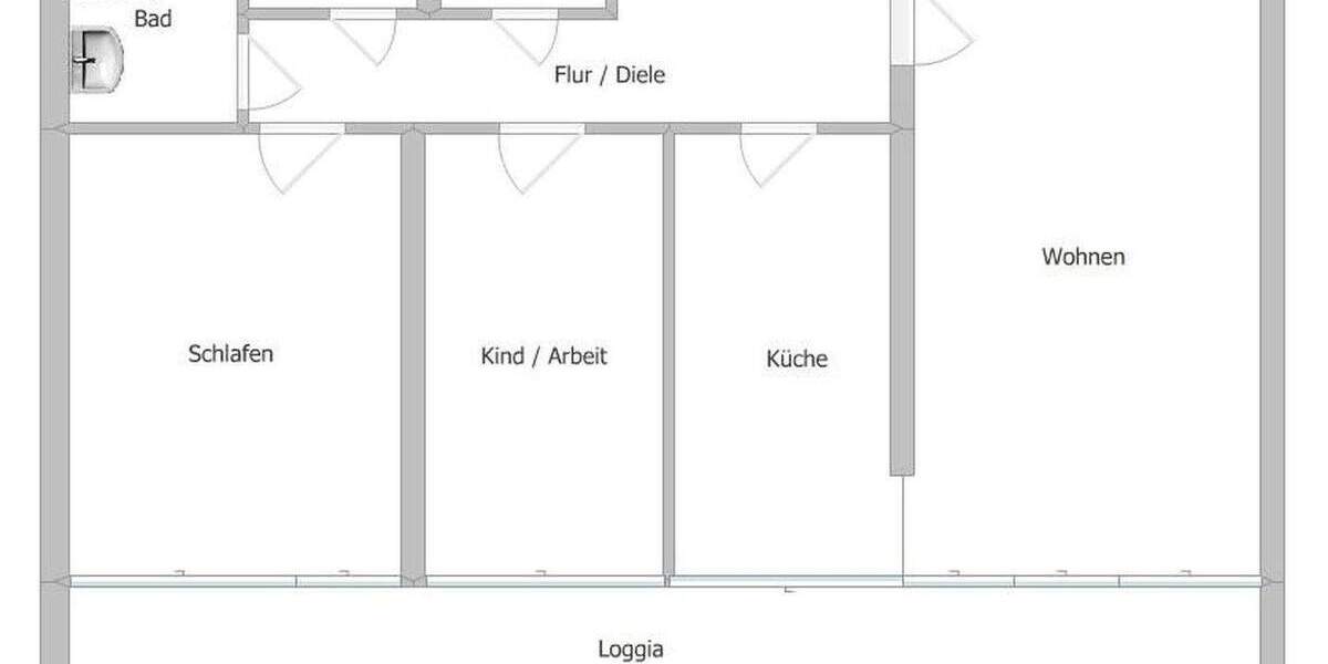 Etagenwohnung Heidelberg Handschuhsheim - 3 Zimmer, 87 m&sup2;, 450.000&euro; | Angebot:24973698