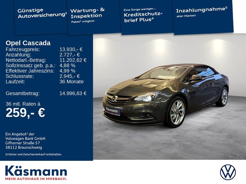Opel Cascada 76.349 km 12.860 € Mosbach 74821