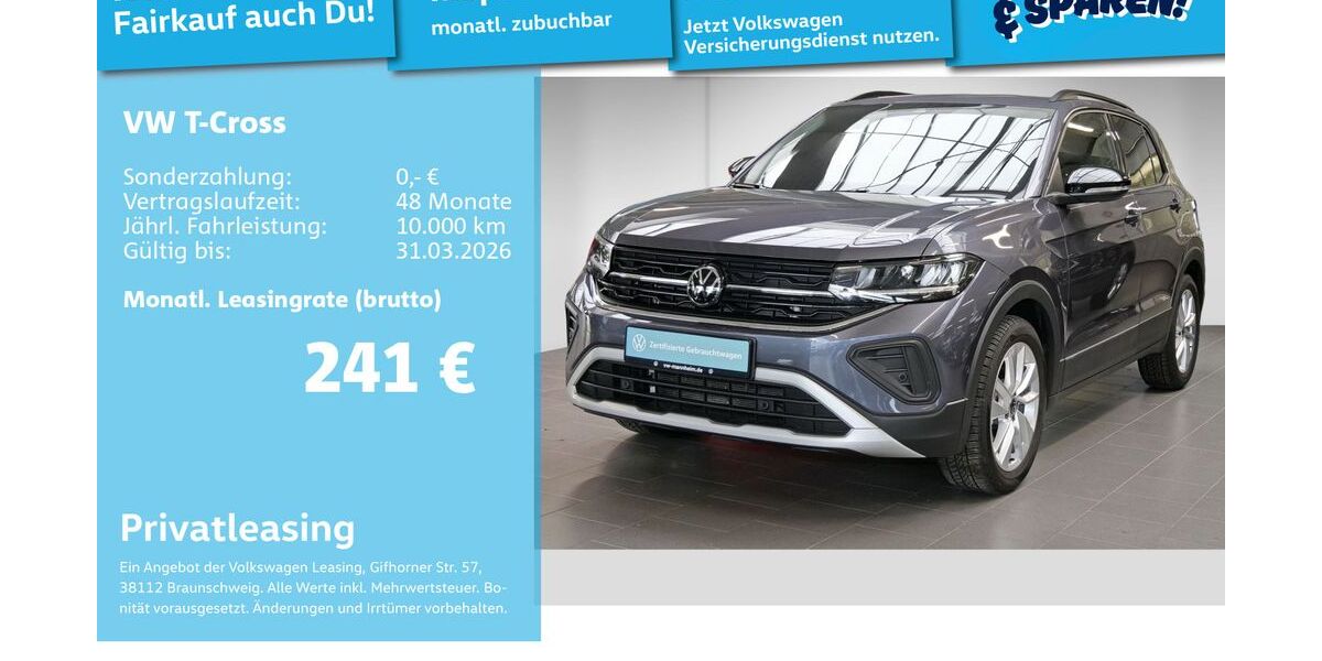 VW T-Cross 24.438 km 23.492 &euro; Mannheim 68309