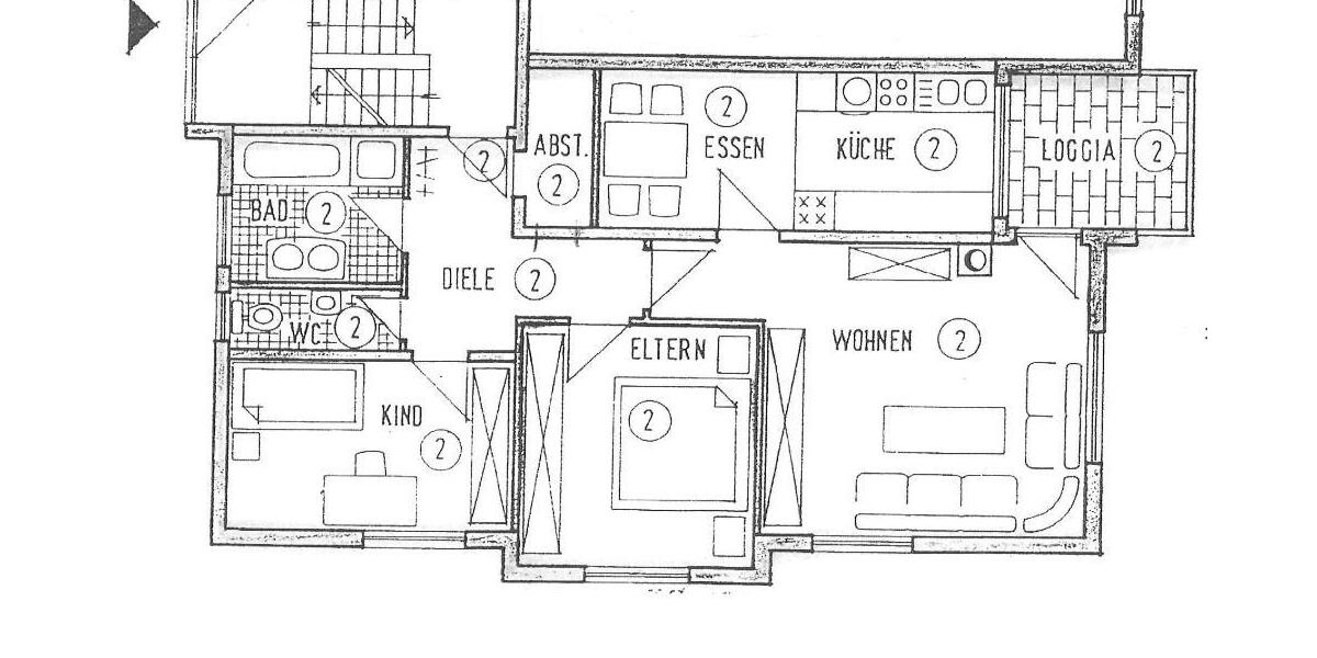 Gepflegte 3-Zi.-Erdgeschosswohnung im Herzen von Forst 3 zimmer