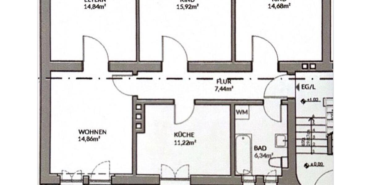 Erdgeschoßwohnung Mannheim Gartenstadt - 4 Zimmer, 88 m&sup2;, 1.400&euro; | Angebot:26424788