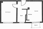Etagenwohnung Mannheim Rheinau - 2 Zimmer, 46 m&sup2;, 150.000&euro; | Angebot:26891435
