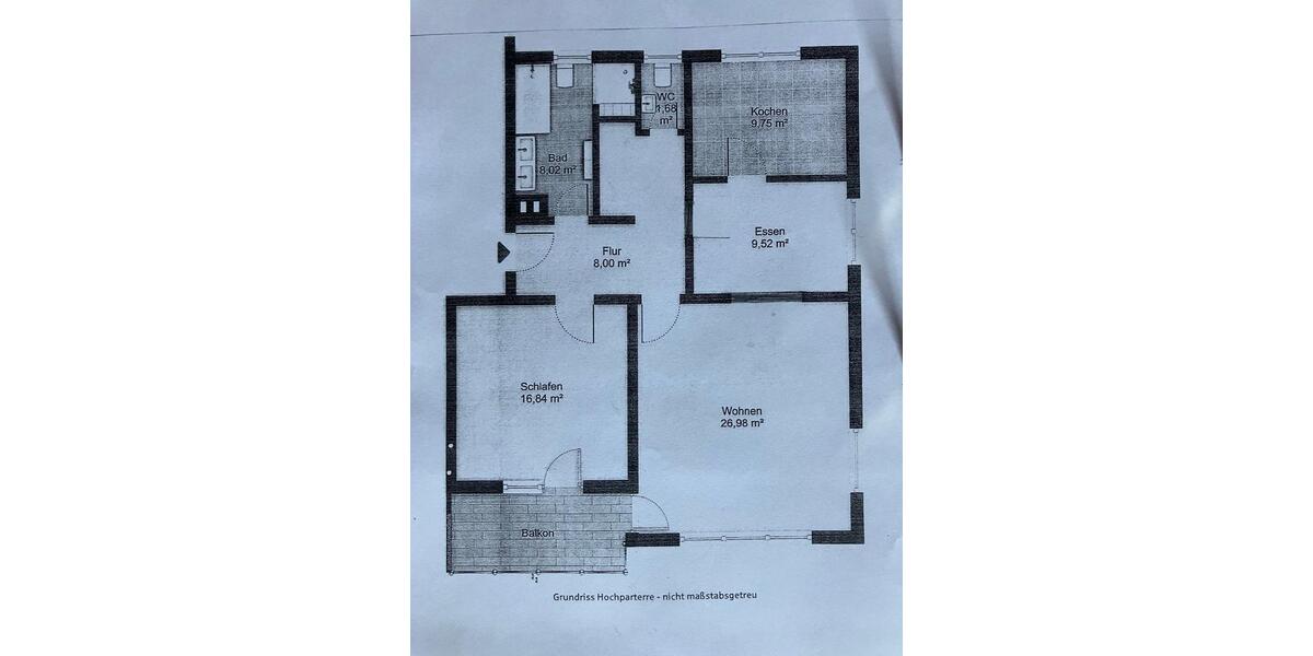 Hochparterre Bammental - 3 Zimmer, 78 m&sup2;, 198.000&euro; | Angebot:26906507