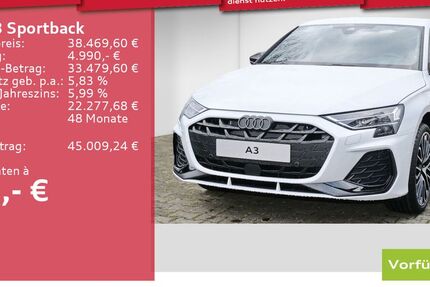 Audi A3 9.900 km 34.899 € Weinheim 69469