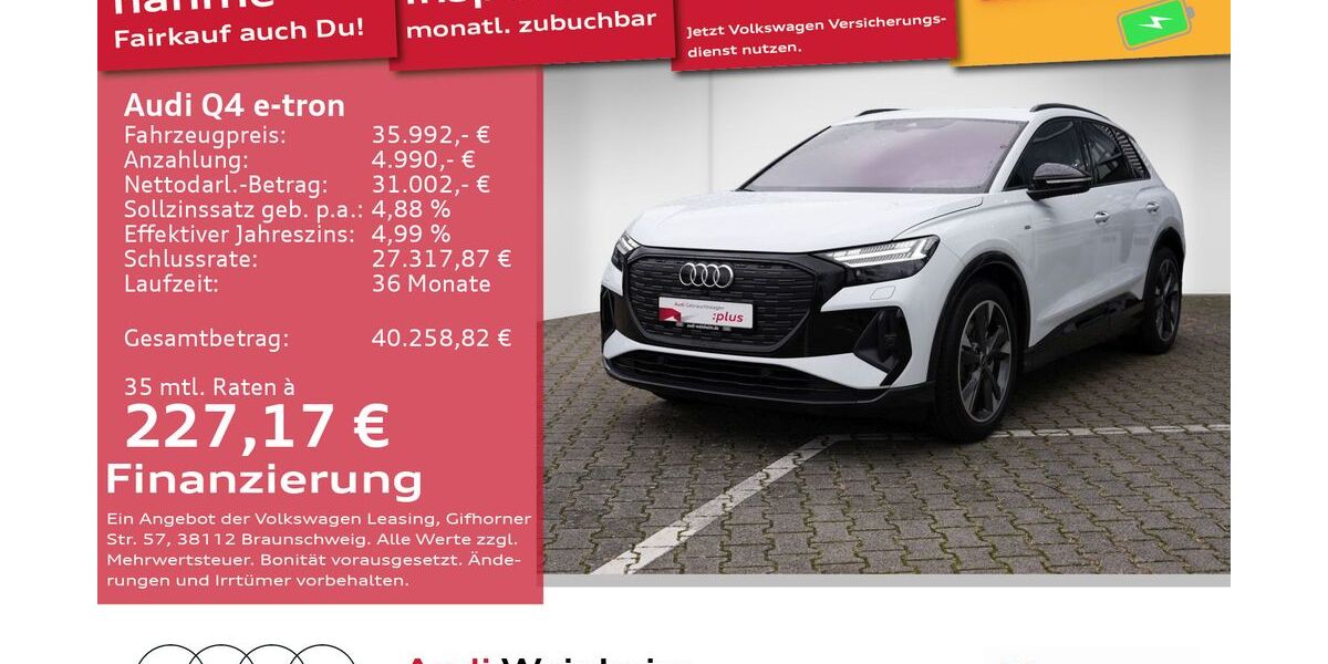 Audi Q4 e-tron 13.263 km 34.999 &euro; Weinheim 69469