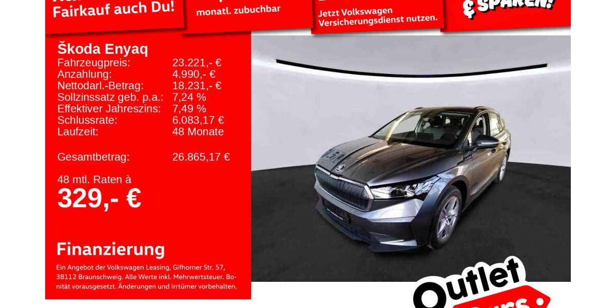 Skoda Enyaq 20.063 km 22.989 &euro; Mannheim 68309