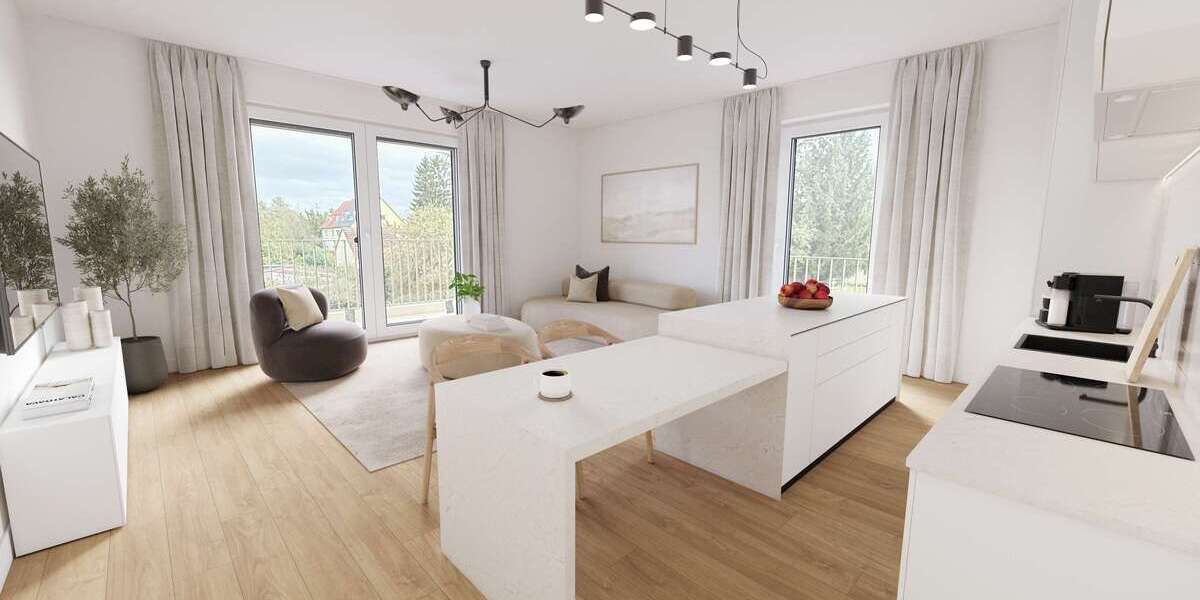 Etagenwohnung Mannheim Niederfeld - 2 Zimmer, 62 m&sup2;, 385.000&euro; | Angebot:24611870