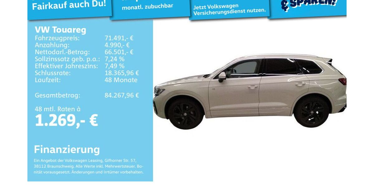 VW Touareg 32.827 km 69.492 &euro; Mannheim 68309