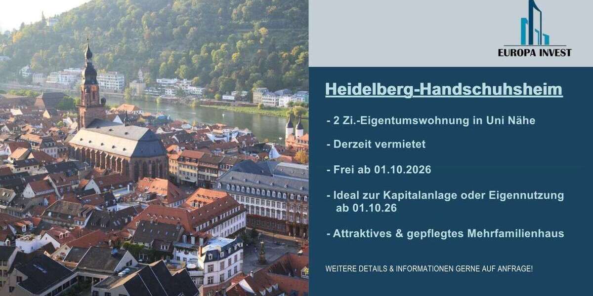 Etagenwohnung Heidelberg Handschuhsheim - 2 Zimmer, 49 m&sup2;, 313.000&euro; | Angebot:26998021