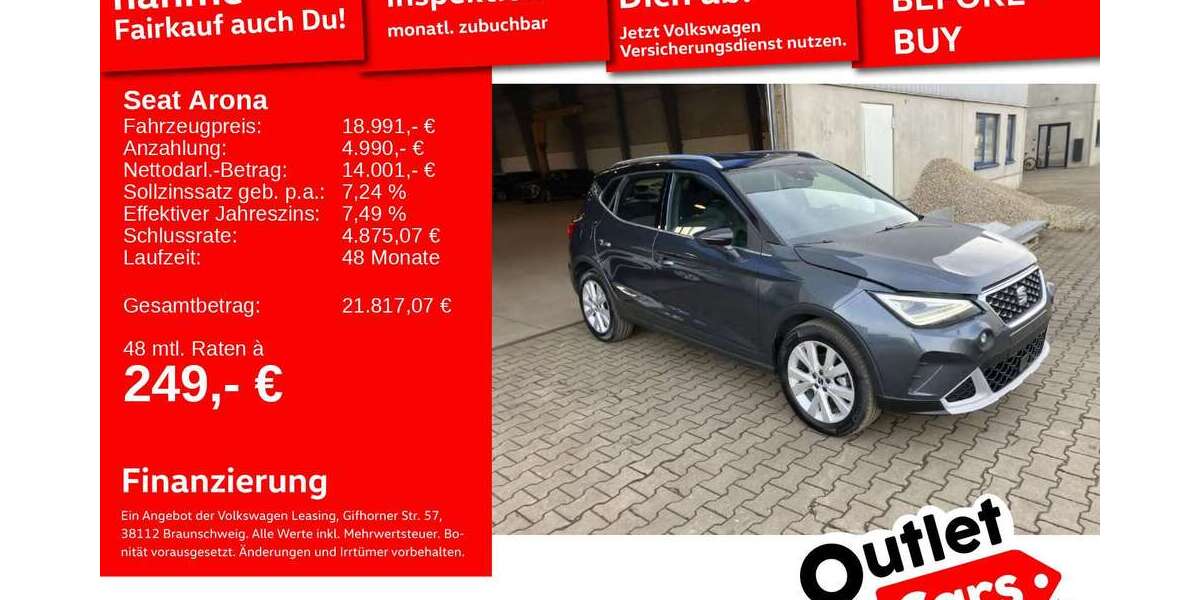 Seat Arona 19.774 km 18.991 &euro; Weinheim 69469