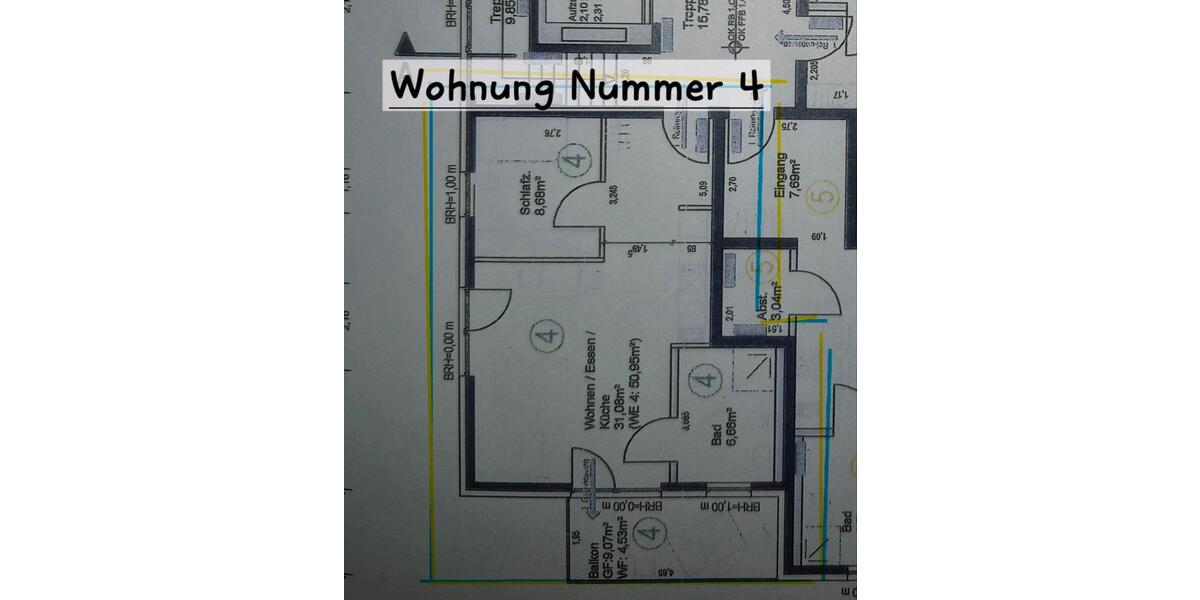 Etagenwohnung Ludwigshafen am Rhein Ludwigshafen-Oggersheim - 2 Zimmer, 51 m&sup2;, 247.900&euro; | Angebot:23068080