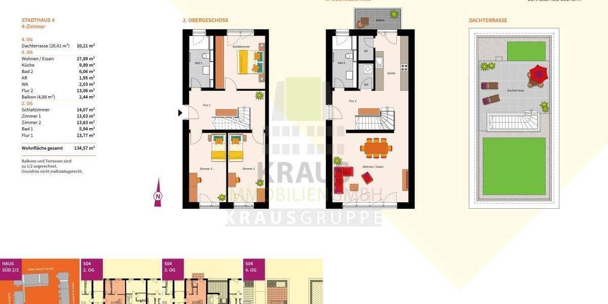 Stadthaus mit Dachterrasse 4 zimmer