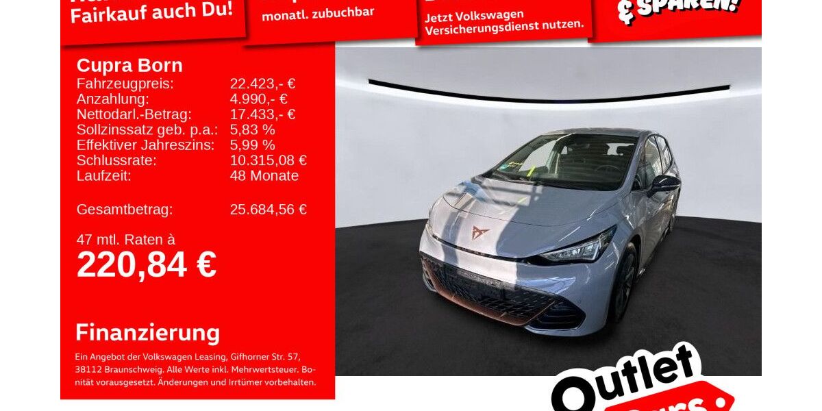 Cupra Born 39.332 km 22.199 &euro; Weinheim 69469