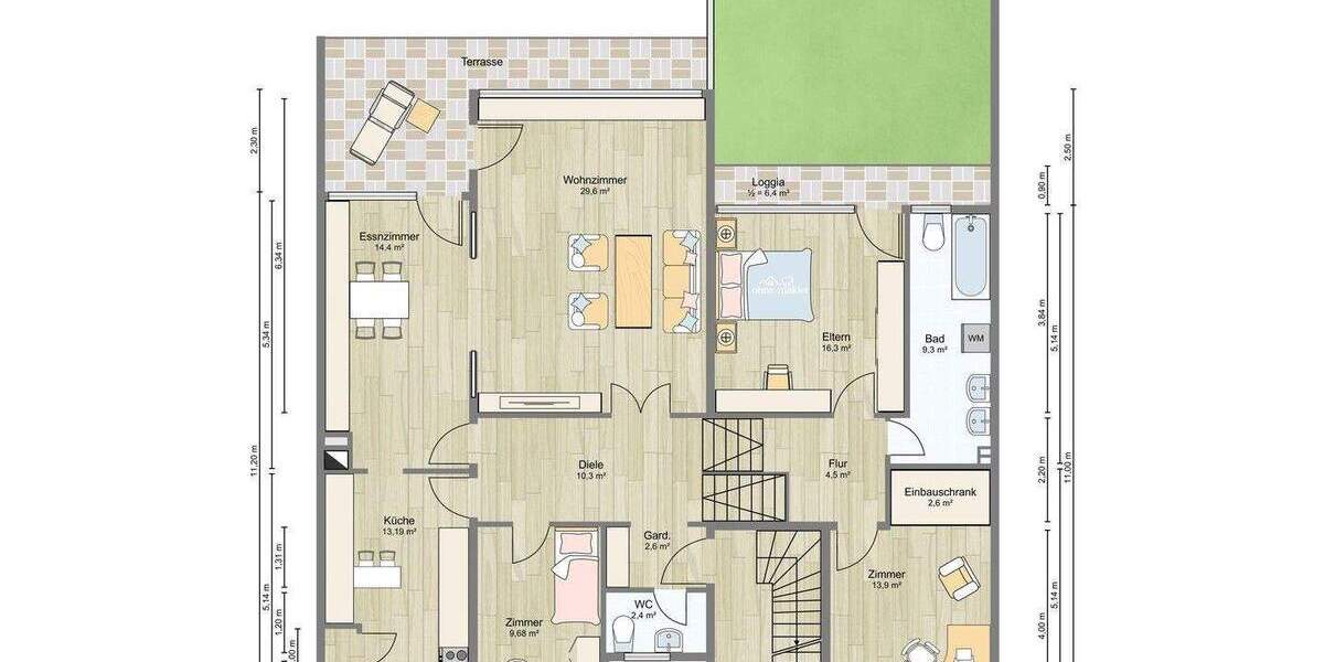 Ruhige, große Familien-Oase mit enormem Gartenparadies & Raum zum Träumen 7 zimmer