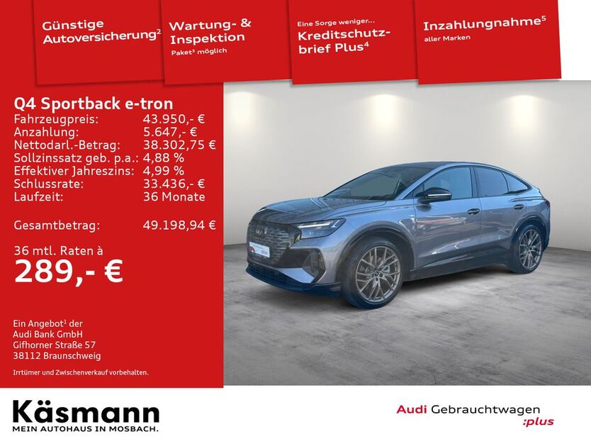 Audi Q4 e-tron 23.818 km 39.980 € Mosbach 74821