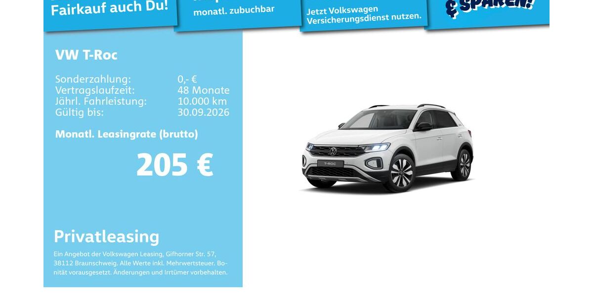 VW T-Roc 8.201 km 21.991 &euro; Mannheim 68309