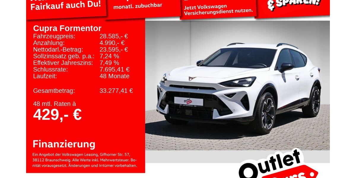 Cupra Formentor 17.148 km 25.999 &euro; Weinheim 69469