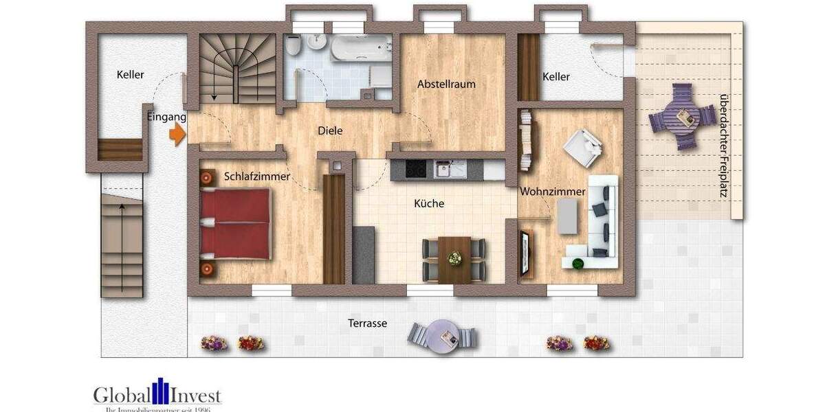 GLOBAL INVEST SINSHEIM | 2-3-Familienhaus in toller Lage von Ziegelhausen mit unverbaubarem Blick 1 zimmer