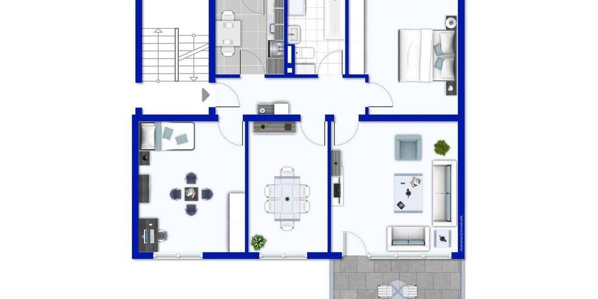 Etagenwohnung Schönau - 4 Zimmer, 106 m&sup2;, 910&euro; | Angebot:26706876