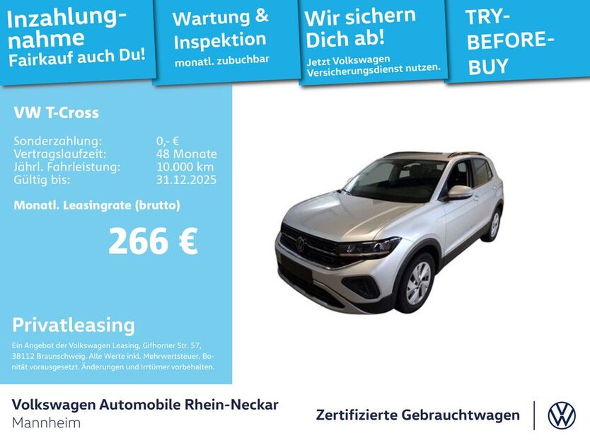 VW T-Cross 3.690 km 24.991 € Mannheim 68309