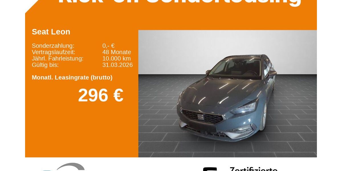 Seat Leon 3.740 km 30.950 &euro; Ladenburg 68526