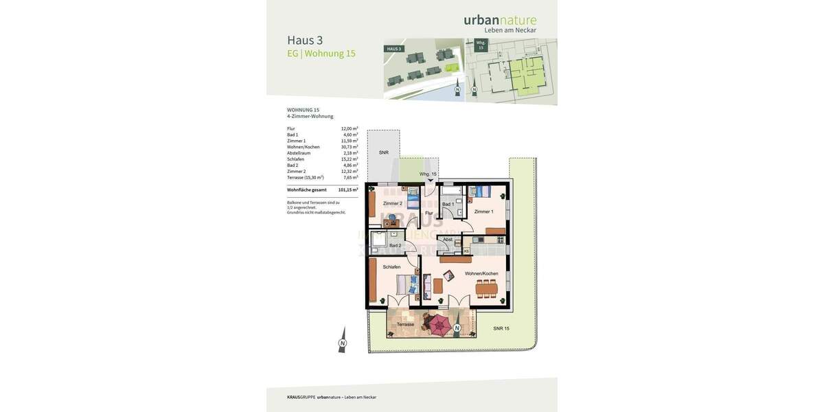 Etagenwohnung Heidelberg Ziegelhausen - 4 Zimmer, 101 m&sup2;, 885.000&euro; | Angebot:24112012