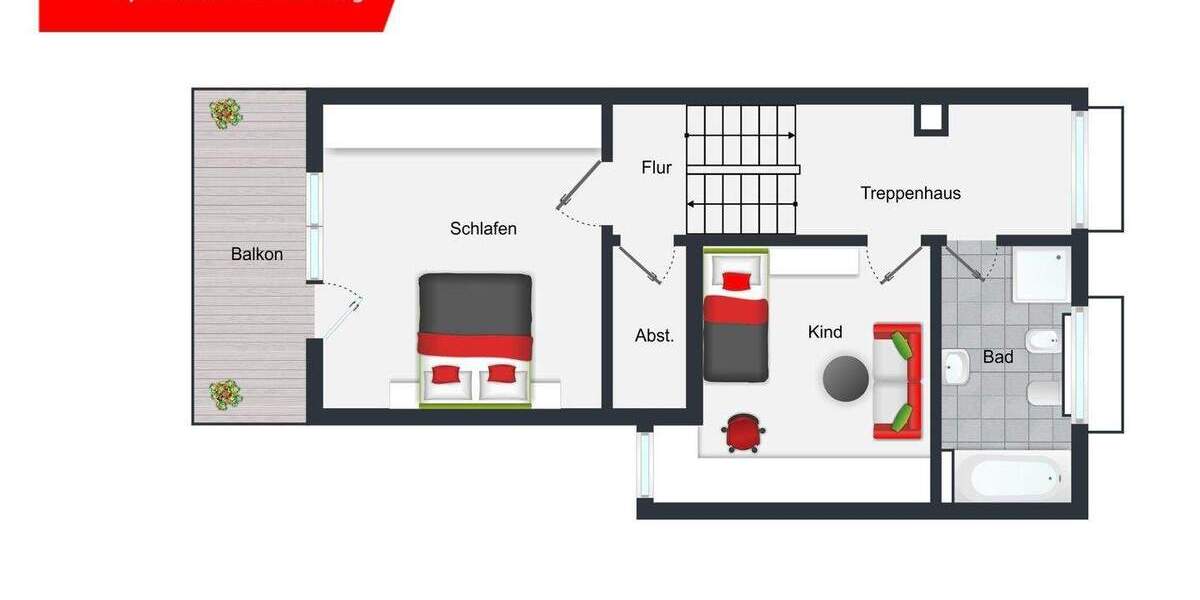 Neckargemünd: Attraktive, großzügige DHH in gesuchter Lage mit Garten und tollem Ausblick 5 zimmer