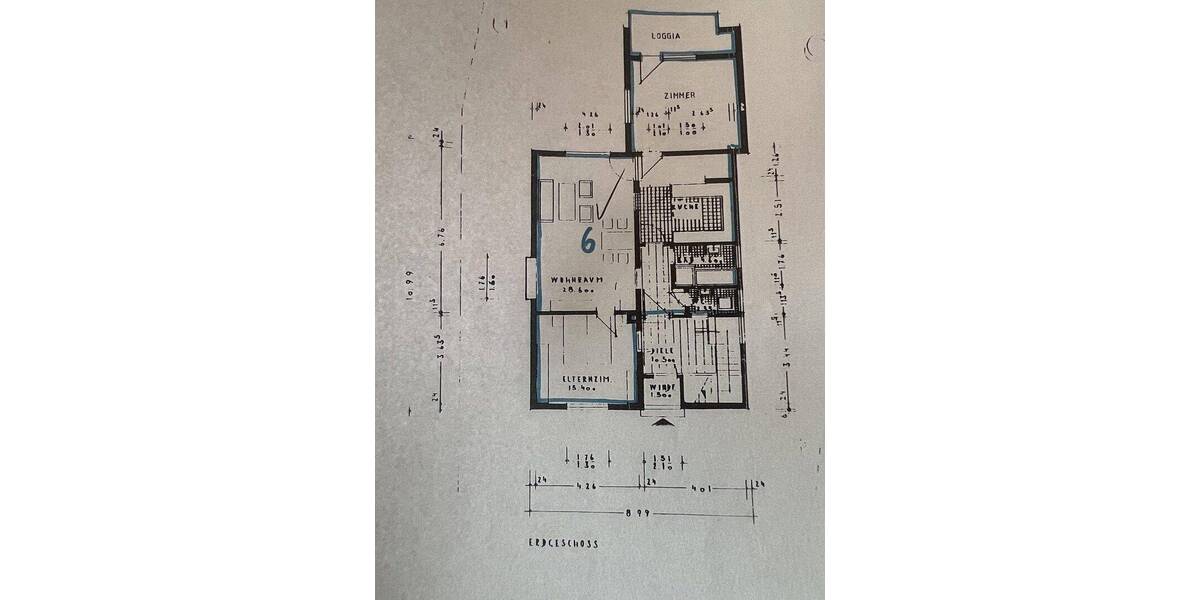Etagenwohnung Leimen - 4 Zimmer, 104 m&sup2;, 1.350&euro; | Angebot:26851348