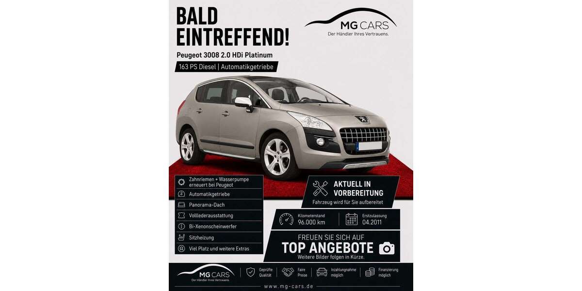 Peugeot 3008 96.000 km 8.950 &euro; Mannheim 68309