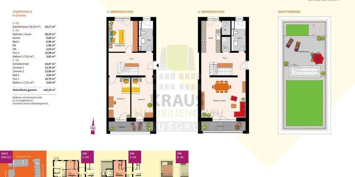 Stadthaus mit Dachterrasse 4 zimmer