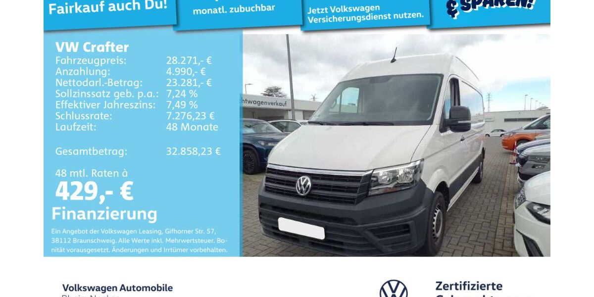 VW Crafter 35.538 km 26.492 &euro; Mannheim 68309
