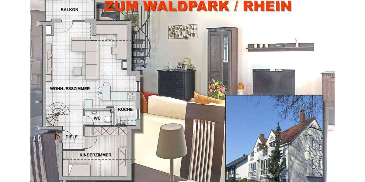 Etagenwohnung Mannheim Almenhof - 3 Zimmer, 72 m&sup2;, 370.000&euro; | Angebot:25402467