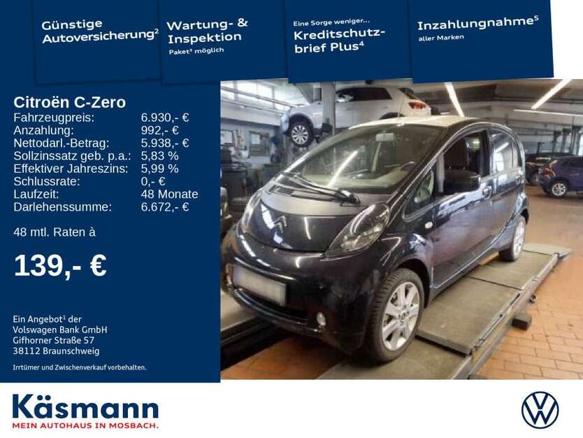 Citroen C-Zero 39.671 km 6.930 € Mosbach 74821