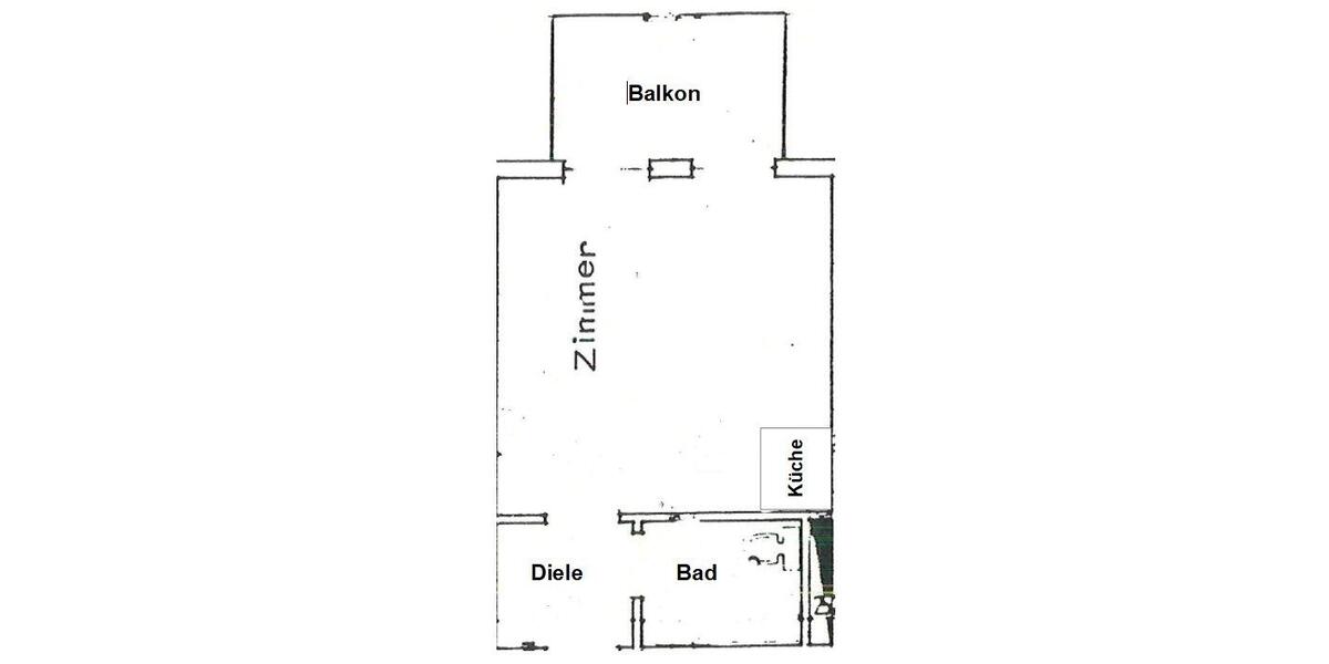 Etagenwohnung Leimen - 1 Zimmer, 25 m&sup2;, 550&euro; | Angebot:26312722
