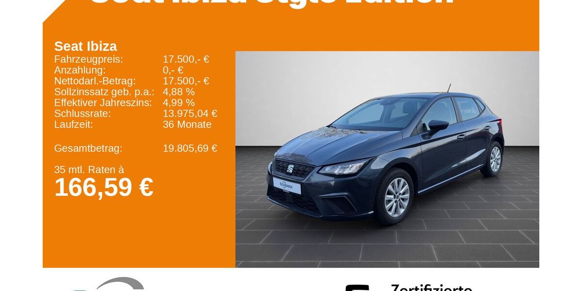 Seat Ibiza 15.325 km 17.500 &euro; Ludwigshafen 67063