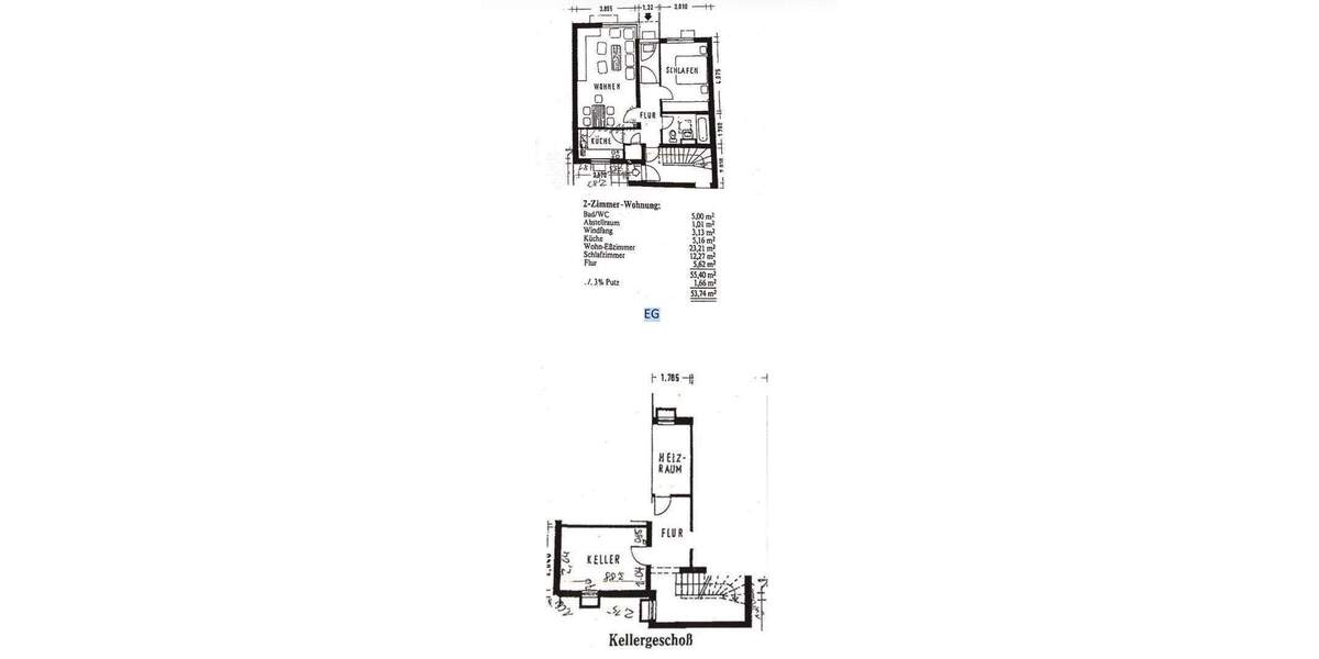Etagenwohnung Heidelberg Bergheim - 2 Zimmer, 55 m&sup2;, 305.000&euro; | Angebot:25389907