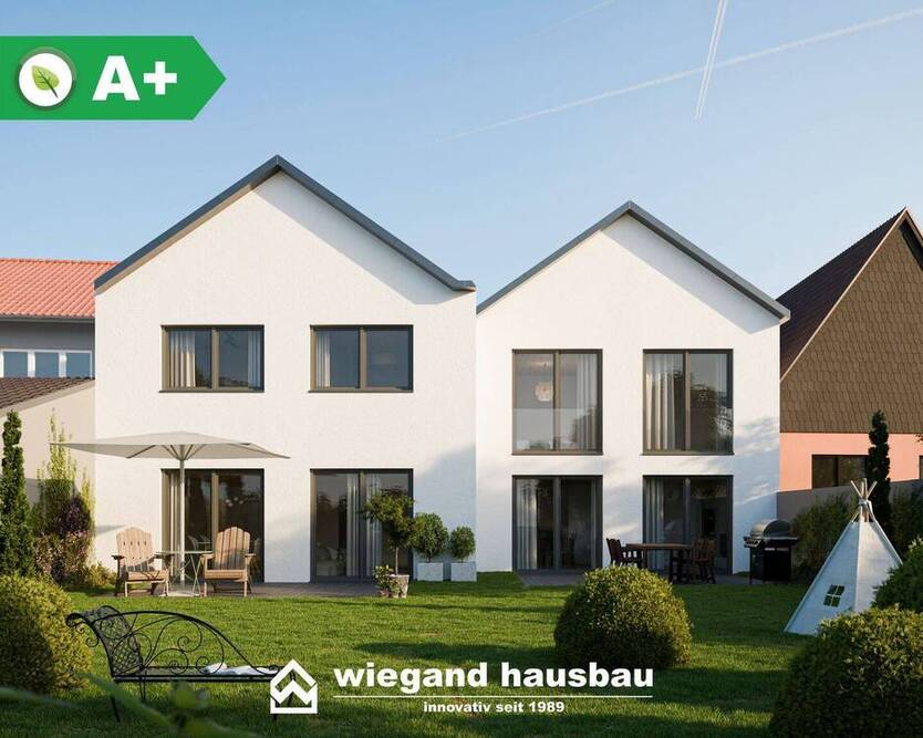 Neubau! Modernes KFW 40 Reihenhaus inkl. Grundstück mit Südausrichtung 7 zimmer