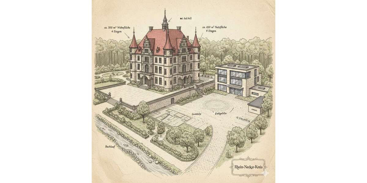 Haus zum Kaufen in Leimen 4.200.000 € 300 m² 19 zimmer