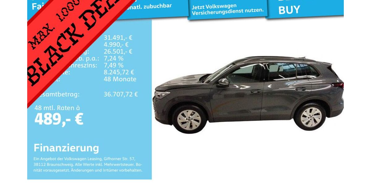VW Tiguan 27.602 km 31.491 &euro; Mannheim 68309