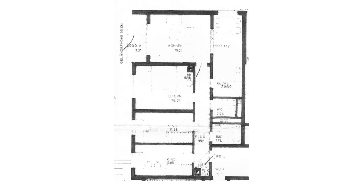 Etagenwohnung Frankenthal (Pfalz) - 4 Zimmer, 94 m&sup2;, 265.000&euro; | Angebot:24589730