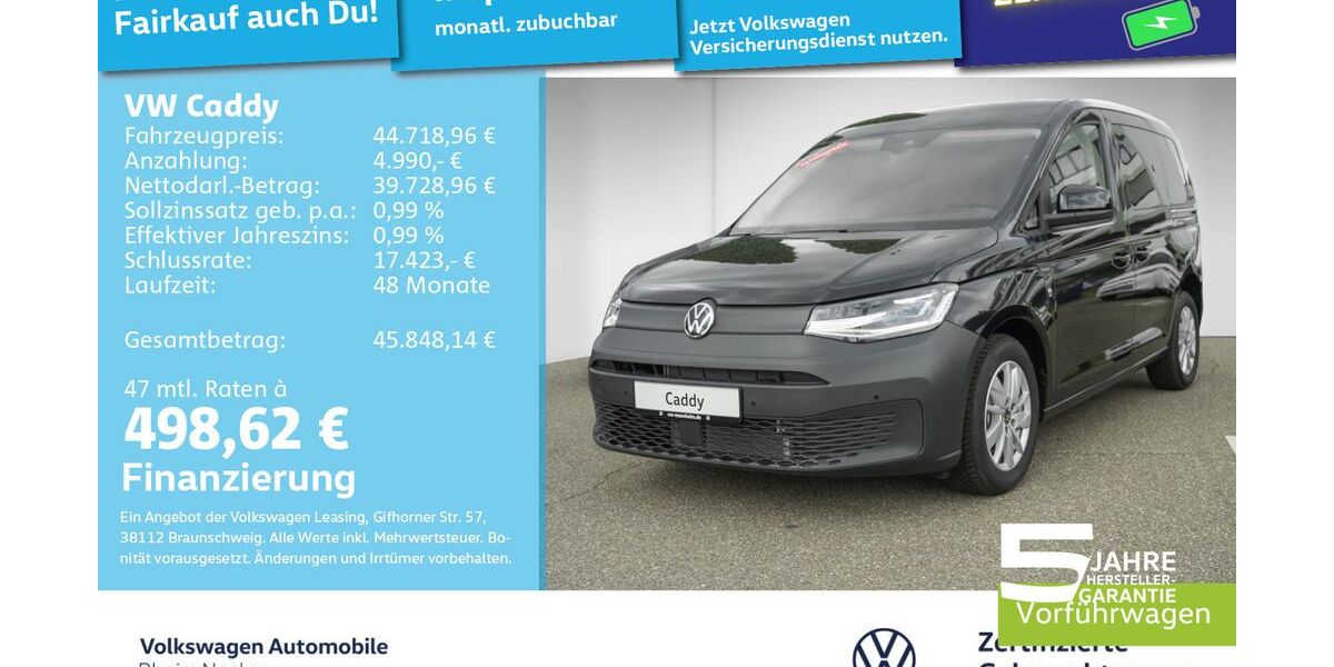 VW Caddy 9.900 km 42.999 &euro; Mannheim 68309