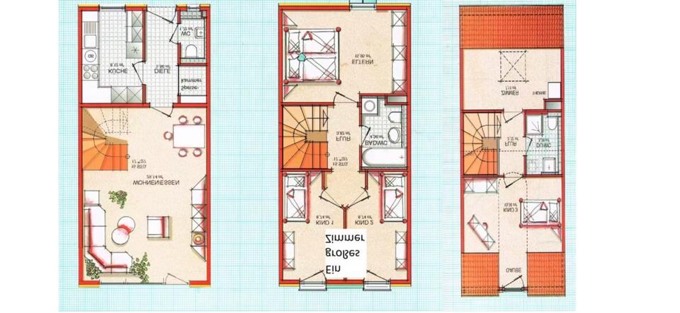 Reihenhaus Heppenheim (Bergstraße) - 5 Zimmer, 111 m&sup2;, 460.000&euro; | Angebot:25551303